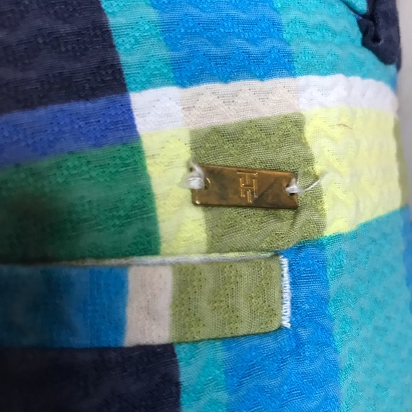 TOMMY HILFIGER SEERSUCKER SHORTS SIZE 16 -100% COTTON-COLORBLOCK - Picture 9 of 14